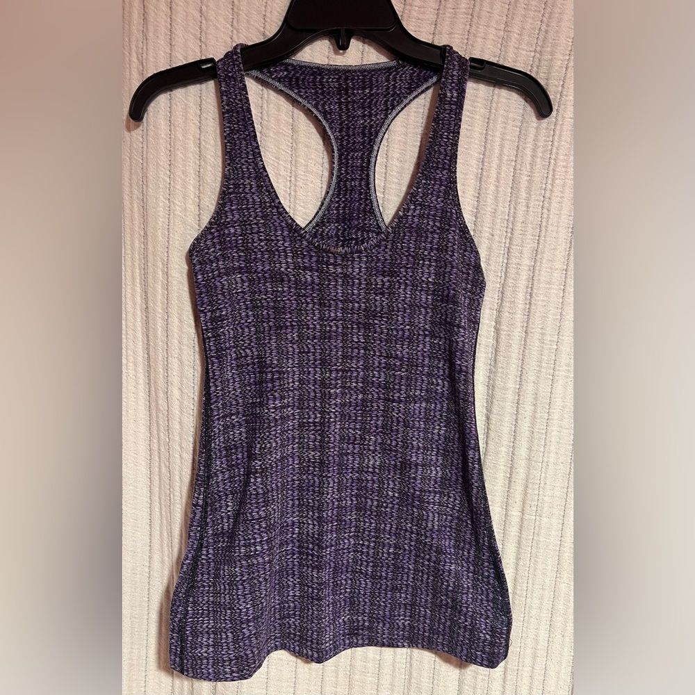 Lululemon Athletica Heathered Purple Tank Top